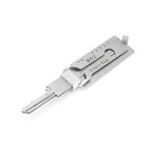 Lector de llaves decodificador de 5 pines R52, juego de herramientas profesional para cerrajería, set de ganzúas de alta calidad, color plateado universal - Plateado - Ver 1