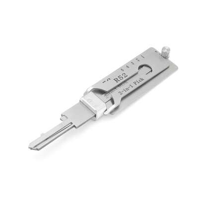 R52 5针解码钥匙读取器，专业锁匠工具套装，高品质开锁工具组，通用银色