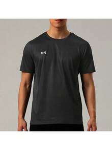 Áo thun unisex Under Armour, mẫu mới mùa hè 2026, áo thun thể thao bóng đá, áo thun cổ tròn tay ngắn thoáng khí dành cho tập luyện, chạy bộ, thể dục 25500512-001 - màu đen - Xem 1