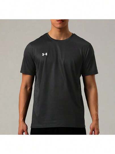Under Armour男女同款上衣2026新款足球運動服訓練跑步健身透氣圓領短袖T卹25500512-001