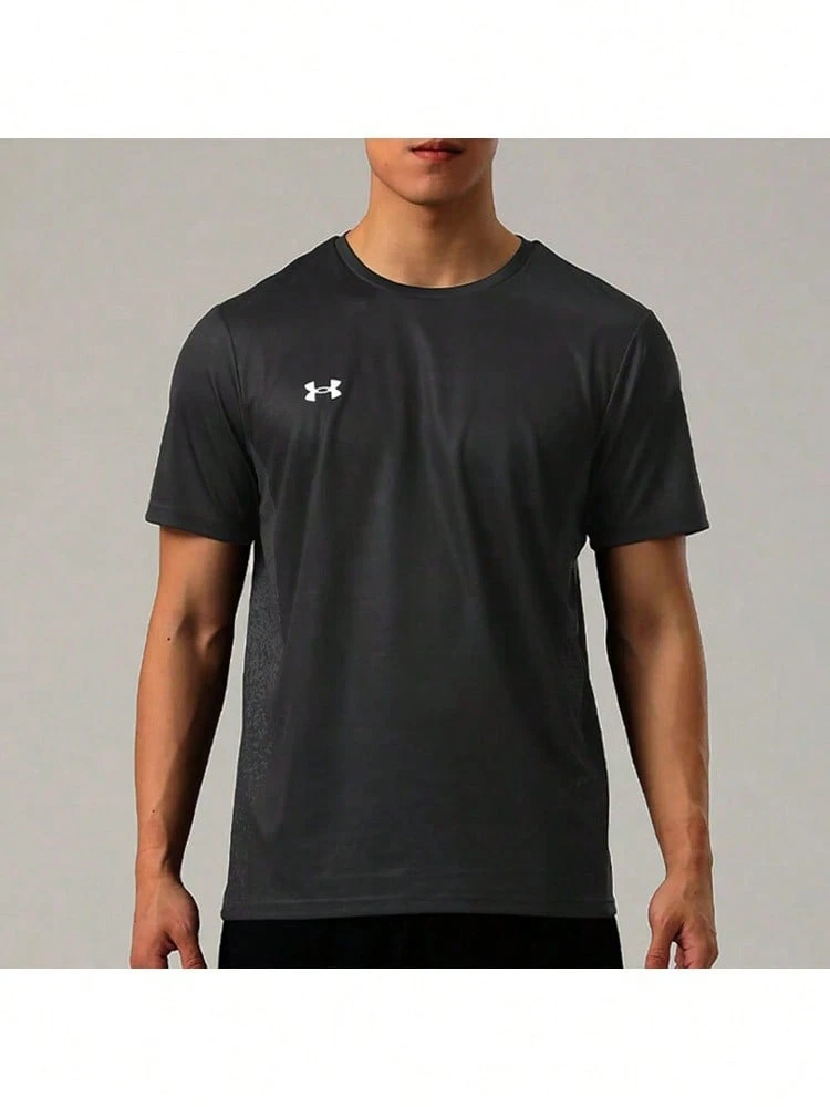 Áo thun unisex Under Armour, mẫu mới mùa hè 2026, áo thun thể thao bóng đá, áo thun cổ tròn tay ngắn thoáng khí dành cho tập luyện, chạy bộ, thể dục 25500512-001 - màu đen - Xem 1