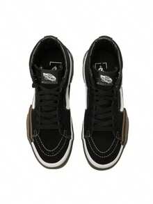 أحذية فانز SK8-Hi للرجال والنساء، أحذية رياضية عالية الرقبة بتصميم كلاسيكي، مناسبة للأزواج، أحذية رياضية كاجوال VN000CRMBLK - الأسود - مشاهدة 5