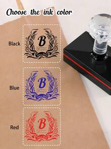 Customized Logo Stamp, Personalized Baking Brand Stamp, Self-Inking Decorative Tool For Packaging Envelopes, Creative Store Identification Small Business Gift - Style B - View 3