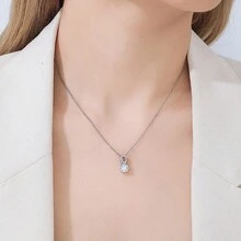 1 pièce Pendentif long de style vintage unique en diamant avec symbole dollar, chaîne pour pull, chaîne à capuche, unisexe de mode de luxe hip-hop - Or jaune - Voir 14