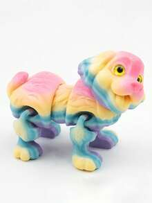1pc Model Toy & New Year Gift (Random Eye Color, Random Rainbow Color), Suitable For Christmas, Halloween, Mother's Day, Children's Day, Birthday Gifts And Party Favors - 狗 - 查看 1