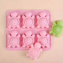 1pc Durable Silicone Turtle Mold, Suitable For Making Jelly, Chocolate, Pudding And Ice Cubes. Handmade Rectangular Tray, Interesting Design, Essential Baking Tool For Birthday, Christmas And Thanksgiving - View 5