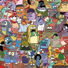 SpongeBob SquarePants 50pcs SquarePants Assorted Cute Character Stickers, Including SquarePants, Squidward, Sandy, Plankton, Mr. Krabs, Suitable For Crafts, Gift Wrapping, Phones, Cups, Luggage, Notebooks, Decorations, Birthday Themes And DIY Projects - A - View 3