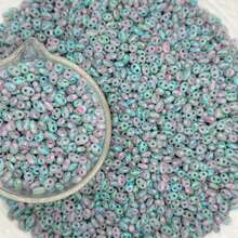 5g/Pack, 65pcs, 20 Colors, 3*6mm Pig Nose Shaped Mixed Glass Seed Beads, Handmade DIY Glass Bead Assortment Set, Suitable For Charm Bracelet, Pendant, Jewelry And Accessory Making - 3*6 Picasso Pig Nose 20 Colors - View 17