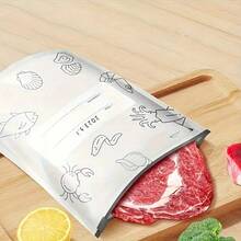 30pcs Reusable Aluminum Foil Food Storage Bags/60pcs Ziplock Food Storage Bags – Heavy-Duty Leakproof Zipper Pouches, Airtight & Tear-Resistant Resealable Bags For Meat, Vegetables, Snacks, And Leftovers,Reusable Snack Containers. - Silver - View 6