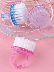 2/4/10支装指甲清洁刷，多功能修甲美足刷，指甲灰尘清洁刷 - 彩色 - 查看 4