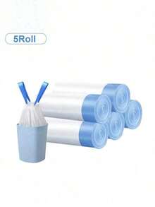 15 chiếc/cuộn, 1 cuộn/5 cuộn/10 cuộn Túi đựng chất thải cho thú cưng dày và bền, túi rác dùng một lần, túi rác nhà bếp có dây rút, túi rác màu trắng dung tích lớn, thích hợp cho chó, mèo, dọn dẹp khay vệ sinh - dùng tại nhà, khi đi du lịch, huấn luyện trong lồng - tương thích với máy cho ăn tự động, dung tích lớn, chất lượng đáng tin cậy, sự lựa chọn hàng đầu của người nuôi mèo. - Nhiều màu - Xem 10