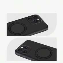 Phone Case With Stand Compatible With IPhone 11, 12, 13 Pro, 14, 14 Pro Max, 15, 15 Pro Max, 16, 16 Plus, 17, 17 Pro, 17 Pro Max, S21, 22, 23, 24 Plus, 25 Plus, 26 Ultra, Pixel 6, 7, 8 Pro, 9, 9A, 10, 10 Pro XL - Black - View 3