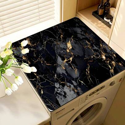 1 tấm phủ mặt trên máy giặt & máy sấy họa tiết đá cẩm thạch, thảm lót lồng giặt in màu sắc, thích hợp cho mặt bàn tủ lạnh & tủ đầu giường, thảm lót máy pha cà phê, tấm thấm hút mặt bàn bếp, tấm phủ chống bụi máy giặt, miếng hút chân không máy giặt, thảm lót cống bồn rửa, thảm cho thú cưng, thích hợp làm thảm lót bồn rửa mặt, trang trí bàn ngoài trời nhà hàng, đồ dùng nhà bếp gia đình