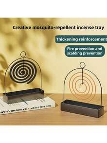 1pc Vintage Bronze Metal Incense Burner, Metal Material Can Be Hung Or Placed With Sandalwood Incense Sticks, Suitable For Living Room, Bedroom Decor, Outdoor Camping Relaxation Aromatherapy Decoration, Perfect Gift For New Year, Valentine's Day, Mother's Day, Father's Day, Graduation, Back To School And Other Holidays - Multicolor - View 6