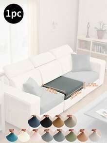 Bộ vỏ đệm và vỏ gối sofa giả lông màu xám đậm, kiểu dáng hiện đại tối giản, co giãn, dùng được cả bốn mùa, chống trầy xước, chống trượt, chống bụi, có thể giặt máy, phù hợp cho phòng khách, phòng ngủ, phòng học. Vỏ gối không bao gồm ruột gối. - Màu xám đen - Xem 3