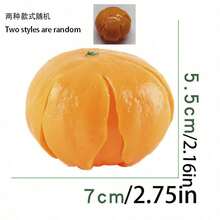1 pieza Herramienta sensorial de rebote lento naranja para alivio de la presión para adultos, adecuada para oficina, hogar y viajes, juguete sensorial de silicona suave para aliviar la ansiedad y el cansancio - Multicolor aleatorio - Ver 8