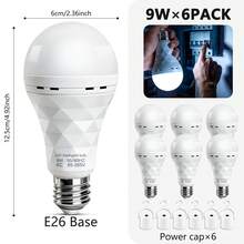 Kasotile 9W Emergency LED Bulb Features A Built-In 1200mAh Rechargeable Battery And Supports Four Lighting Modes (Activation Via Damp Cloth Contact, Finger Touch, Hanging Hook, Or Installation In A Light Socket), Offering A Runtime Of 3–5 Hours. Its Waterproof Design Makes It An Ideal Choice For Power Outage Emergencies, Home Use, And Outdoor Camping Illumination. (Simply Insert It Into A Powered Light Socket To Recharge.) - Emergency 9W - View 4