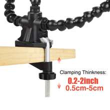 1pc Multi-Functional Auxiliary Welding Bracket, Swivel Arm Circuit Board Fixing Clamp, Desktop Holding Tool With Flexible Arm And Stable Base, Suitable For Electronics Repair, Jewelry Assembly, Model Making, Hobby Crafts And Workshop Tasks - Auxiliary Welding Bracket - View 9