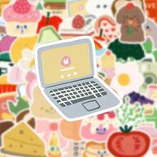 50PCS Creative Illustrations With Style Graffiti Stickers DIY Decorative Decals Phone Case Laptop Diary Guitar Cups Stationery Waterproof Stickers - Multicolor - View 3