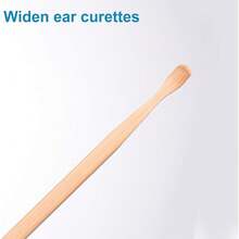 Bamboo Ear Pick Earwax Remover Tool Set 10pcs Ear Cleaner Curette Spoon For Adults And Kids Hanging Hygienic - 1 - View 4