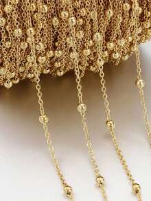 2米不锈钢金/银十字珠DIY项链手链包包配件 - 2米十字夾鋼珠鏈 - 查看 11