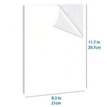 10 piezas - Hojas de pegatinas de vinilo brillante - Tamaño A4 (21 x 29,7 cm), autoadhesivas, impermeables, compatibles con impresoras de inyección de tinta y láser - Blanco - Ver 3