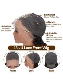 Blue Straight Lace Front Wigs Human Hair 13x4 Hd Transparent Lace Frontal Wigs Glueless Dark Blue Wigs With Baby Hair Colorful Dark Blue Lace Front Wig For Women - Dark blue - 查看 5