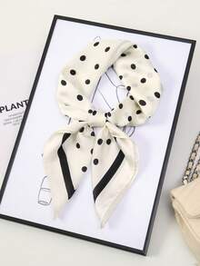 1 chiếc khăn vuông in chấm bi mùa hè dành cho nữ, khăn quàng cổ nhỏ đa năng mang phong cách nghệ thuật, khăn choàng cổ, kiểu dáng giản dị phù hợp cho sử dụng hàng ngày. - Nhiều màu - Xem 3