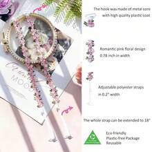 [Free Shipping]Floral Bra Straps For Women,Decorative Flower Lace Strap For Strapless Dress/Bra - Pink - View 5