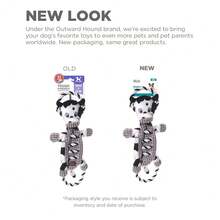 Outward Hound Ropiez Rope Interactive Dog Tug Toy For Tugging Squeaky Fun, 20.5 Inch Cow, Blue, Medium - Bò Xanh 20 inch - Xem 3