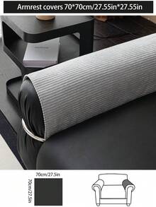 1 pieza Funda de cojín de sofá de chenilla cómoda, protector de asiento de sofá universal para todas las estaciones, almohadilla de sofá minimalista moderna antideslizante, a prueba de polvo y fácil de limpiar, suave y resistente a la decoloración, apta para mascotas, adecuada para dormitorio, oficina, sala de estar, sofá en forma de L y sofá de 1/2/3/4 plazas - Gris Claro - Ver 20