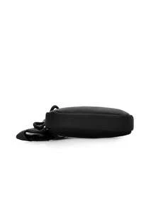 1 pieza Nuevo pecho deportivo para hombres, bolsa de cintura para teléfono ultra pequeña, bolsa portátil multifunción, adecuada para adolescentes, actividades al aire libre casuales, deportes, vacaciones, viajes, regalos de graduación, accesorios de cumpleaños - Negro - Ver 8