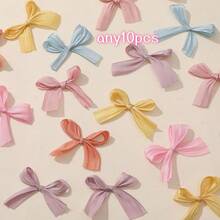 10pcs Pet Bowknot Hair Clips Set, Dog Hair Accessories, Cat Hair Clips, Cute Bowknot French Decor For Cats And Dogs, Holiday Decorations (Random Colors) - Multicolor - View 16