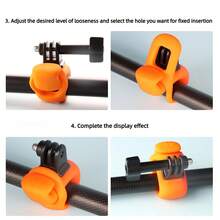 Chân đế silicon điều chỉnh được, chân đế mini linh hoạt phù hợp cho APEMAN và các loại camera hành động khác. - Xem 7