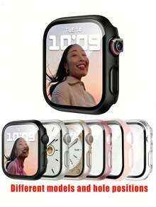 6pcs PC + Screen Protector Watch Protective Case, Anti-Drop Fashionable Casual Protective Cover, Suitable For Apple Watch 38/40/41/42/44/45/46/49mm, Suitable For Apple Watch Ultra/SE Series 11/10/9/8/7/6/5/4/3/2/1, Smart Watch Accessories - 6 Colors - View 15
