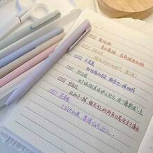 6支装Morandi美学减压励志彩色凝胶墨水笔，触感顺滑，书写流畅，不洇墨，速干，适用于日记、学习和办公用品，返校必备 - 套裝 - 查看 3