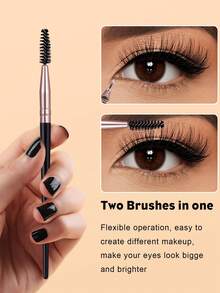 Bộ dụng cụ trang điểm 26 món bao gồm: Bộ 15 cọ trang điểm + 1 túi đựng đồ vệ sinh cá nhân đa năng có khóa kéo và túi đựng mỹ phẩm chống thấm nước + 2 bông mút trang điểm + 4 bông mút trang điểm mini + 4 bông phấn tam giác - màu đen - Xem 5