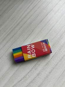 3 cục tẩy cầu vồng chuyển màu, tẩy bút chì 2B 4B sạch sẽ, đồ dùng học tập, văn phòng phẩm - Tẩy cầu vồng - Xem 6