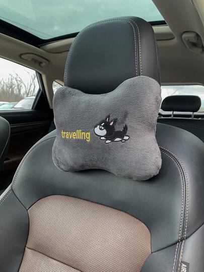 1个装汽车靠枕，棉质填充通用型汽车颈枕，汽车头枕，腰部支撑垫，靠背垫，四季皆宜