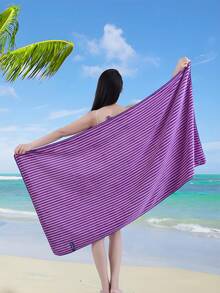 1/2/3 chiếc tùy chọn khăn tắm sọc san hô thấm hút, khăn tắm đơn sợi microfiber hoặc khăn đơn, trang trí nhà cửa, khăn tay/khăn tắm phòng tắm gia đình, khăn tắm mềm mại thân thiện với da, khăn tắm biển, phù hợp cho phòng tắm, khách sạn, phòng gym, du lịch, quà tặng, salon, thể thao, ngoài trời, bãi biển, trường học, tựu trường, du lịch, phụ kiện du lịch, đồ dùng thiết yếu cho gia đình, khăn, chăm sóc da - Màu tím - Xem 13