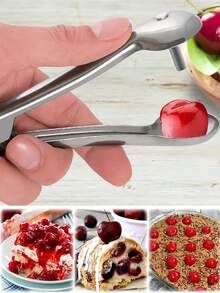1/2 Packs Reusable Manual Cherry Pitter, Multi-Functional Fruit Pitting Tool, Suitable For Camping, RVs, And Other Scenarios. - Multicolor - View 5