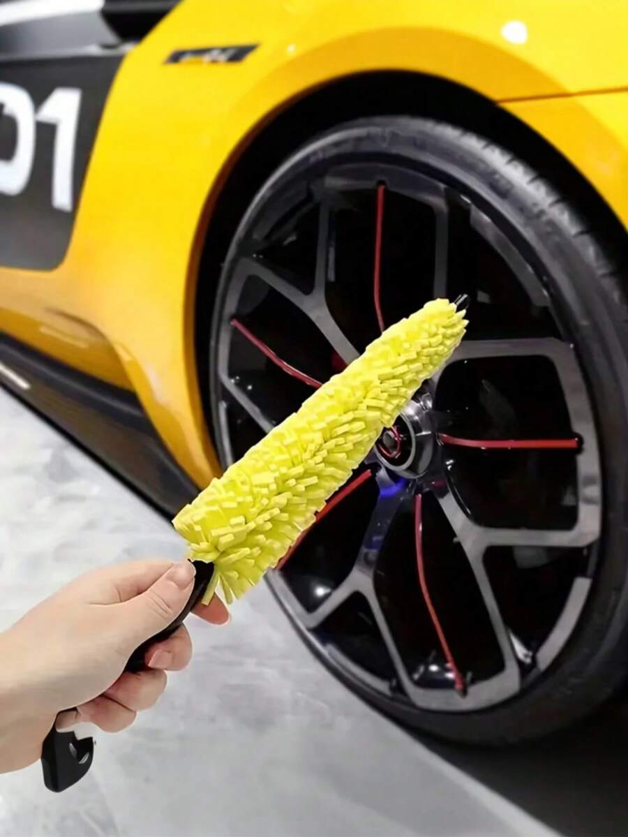 Pointed Sponge Wheel Cleaning Brush - Car Detail Cleaning Tool For Wheel Rim Crevices