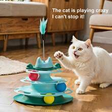 Cat Self-Entertainment Turntable Toy - Pet Self-Entertainment Device, 4-Layer Design, Versatile Play, Suitable For Cats To Entertain Themselves, Ideal Gift For Pet Lovers - View 3