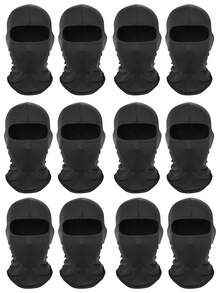 Máscara de Esqui Unissex Pacote Múltiplo de Cor Sólida, Balaclava de Proteção de Cabeça, Adequada para Uso Diário, Viagens ao Ar Livre, Caminhada, Esqui, Ciclismo, Verão, Praia, Férias - Multicolorido - Visão 9