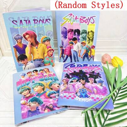 1 cuốn sổ tay A5 in hình nhóm nhạc nữ K-Pop vây quanh nhóm nhạc nam năm 2026 | Quà lưu niệm sinh nhật, sổ tay được học sinh ưa chuộng, nhật ký nữ tính, sổ ghi chép chất lượng cao, quà tặng văn phòng phẩm nhỏ bất ngờ, đồ dùng thiết thực cho học sinh (Kiểu ngẫu nhiên)