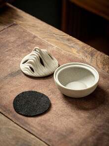 1pc Vintage Zen-Style Landscape Incense Burner, Suitable For Indoor Home Use - Cangshan - View 8