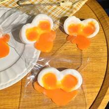 Realistic Soft Yolk Egg Squeeze Toy, Creative Food Prop, Interesting Prank, Visual Aesthetics, Stress Relief Squeeze Toy, Suitable For Teenagers And Adults - Multicolor - View 3