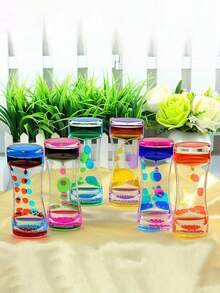 Timer Gelembung Cairan Akrilik Berwarna-warni - Mainan Sensorik untuk Meredakan Stres - Dekorasi Meja Kreatif, Hadiah Natal. Hadiah Sempurna untuk Teman. - Mainan/52 - View 4