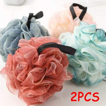 1/2 miếng bông tắm cao cấp mới, khăn tắm không rụng lông, đồ dùng phòng tắm, bông tắm, sản phẩm tắm dành cho nữ.