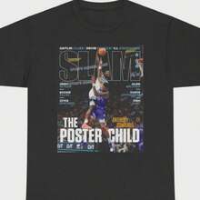 Anthony Edwards SLAM Magazine T Shirt Nba Shirt - Black - View 1